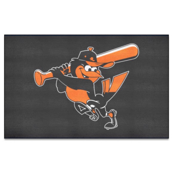 Baltimore Orioles Ulti-Mat Rug - 5ft. x 8ft. - Retro Collection