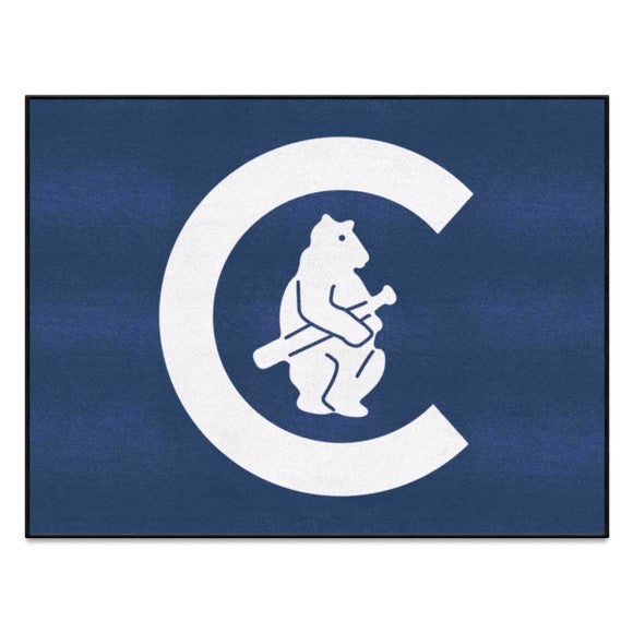 Chicago Cubs All Star Rug   34 in. x 42.5 in.   Retro Collection with C Cubs Logo
