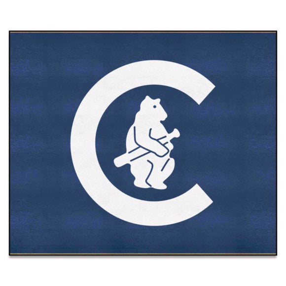 Chicago Cubs Tailgater Rug   5ft. x 6ft.   Retro Collection with C Cubs Logo