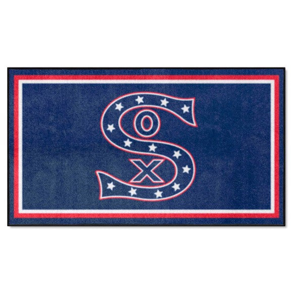 Chicago White Sox 3ft. x 5ft. Plush Area Rug - Retro Collection