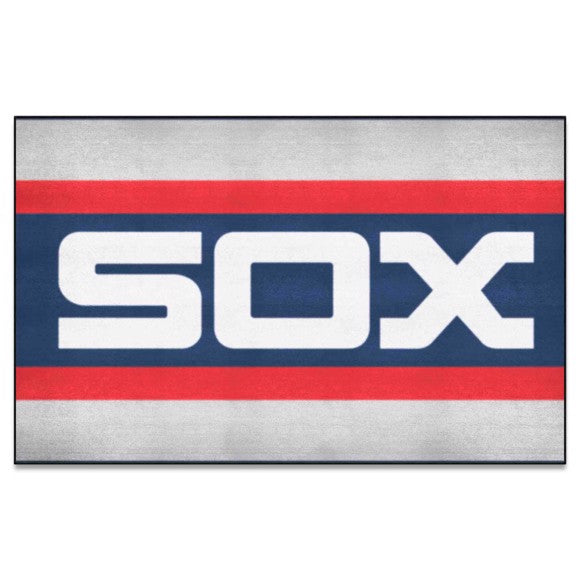 Chicago White Sox Ulti-Mat Rug - 5ft. x 8ft. - Retro Collection