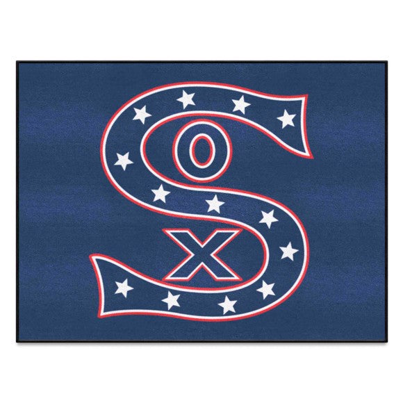 Chicago White Sox All Star Rug   34 in. x 42.5 in.   Retro Collection with Sox Symbol Logo