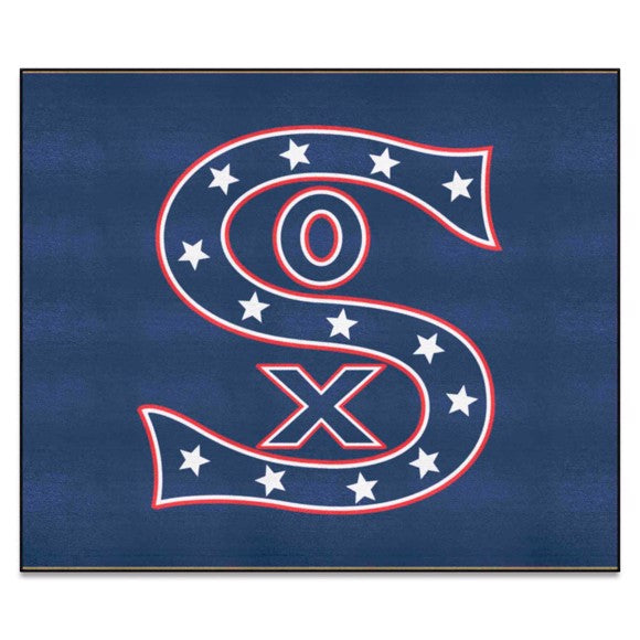 Chicago White Sox Tailgater Rug   5ft. x 6ft.   Retro Collection with Sox Symbol Logo