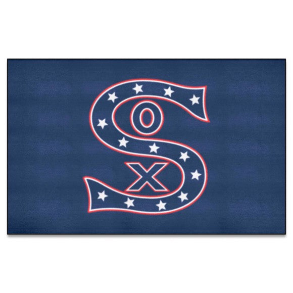 Chicago White Sox Ulti Mat Rug   5ft. x 8ft.   Retro Collection with Sox Symbol Logo