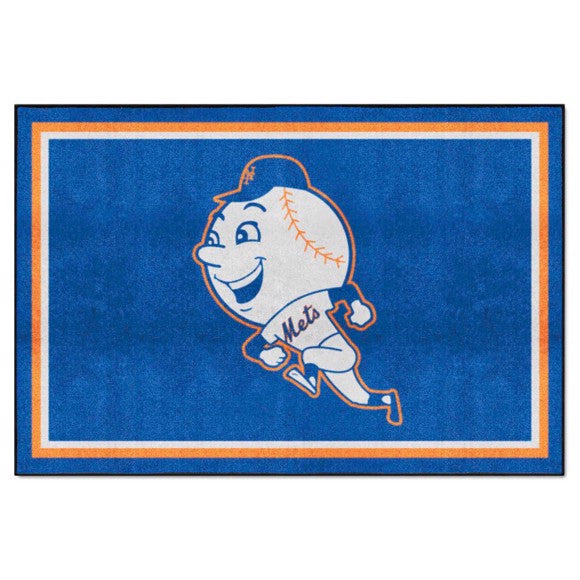 New York Mets 5ft. x 8 ft. Plush Area Rug - Retro Collection