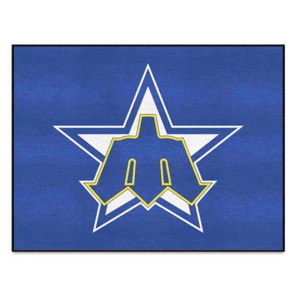 Seattle Mariners All Star Rug   34 in. x 42.5 in.   Retro Collection with Symbol Logo