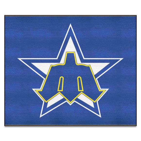 Seattle Mariners Tailgater Rug   5ft. x 6ft.   Retro Collection with Symbol Logo