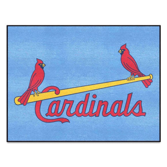 St. Louis Cardinals Tailgater Rug   5ft. x 6ft.   Retro Collection with Cardinals Symbol Logo