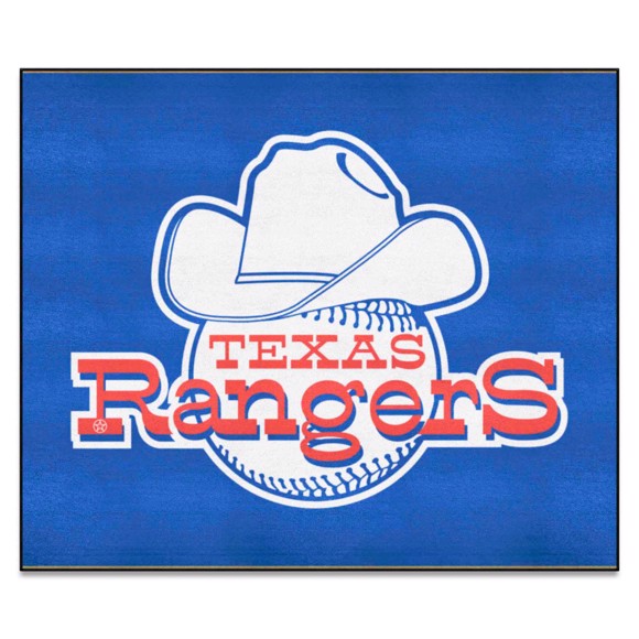 Texas Rangers Tailgater Rug   5ft. x 6ft.   Retro Collection with TR Symbol Logo