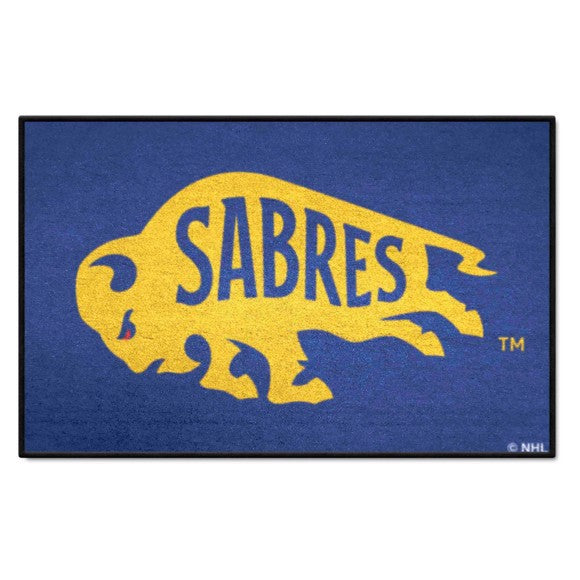 Buffalo Sabres Starter Mat Accent Rug   19in. x 30in. with Sabres Logo