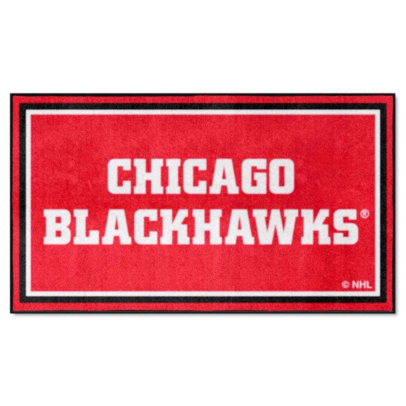 Chicago Blackhawks 3ft. x 5ft. Plush Area Rug