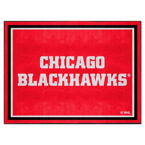 Chicago Blackhawks 8ft. x 10 ft. Plush Area Rug
