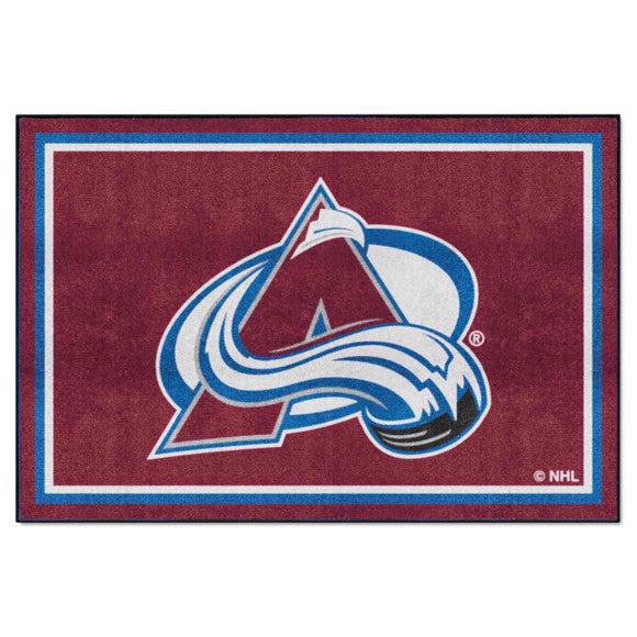 Colorado Avalanche 5ft. x 8 ft. Plush Area Rug