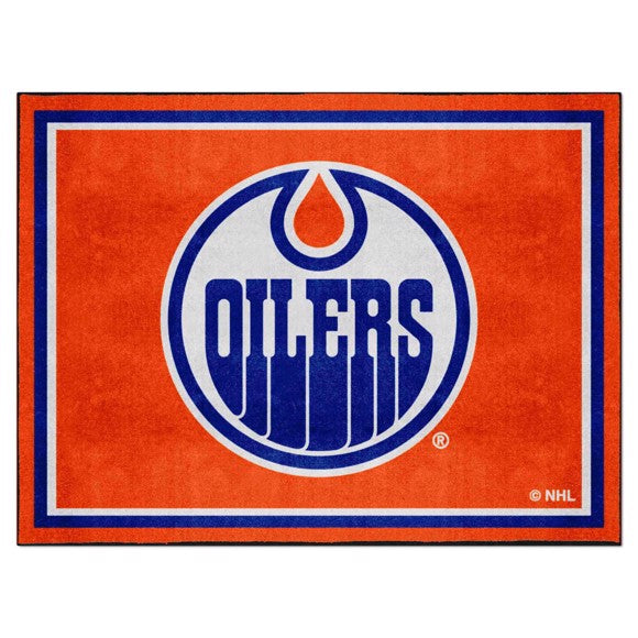 Edmonton Oilers 8ft. x 10 ft. Plush Area Rug