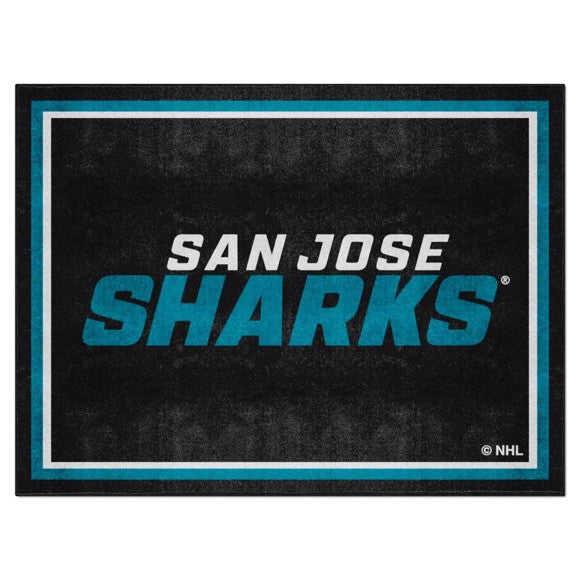 San Jose Sharks 8ft. x 10 ft. Plush Area Rug