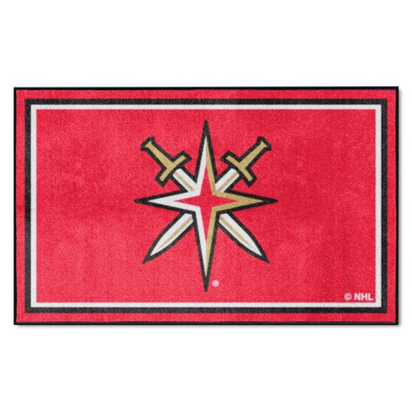 Vegas Golden Knights 4ft. x 6ft. Plush Area Rug
