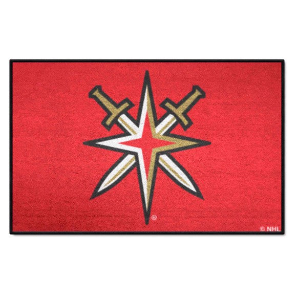 Vegas Golden Knights Starter Mat Accent Rug   19in. x 30in. with Symbol Logo
