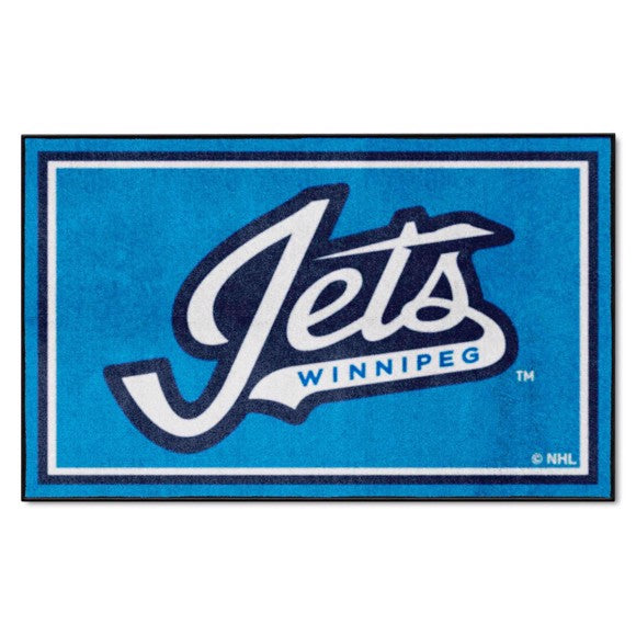 Winnipeg Jets 4ft. x 6ft. Plush Area Rug