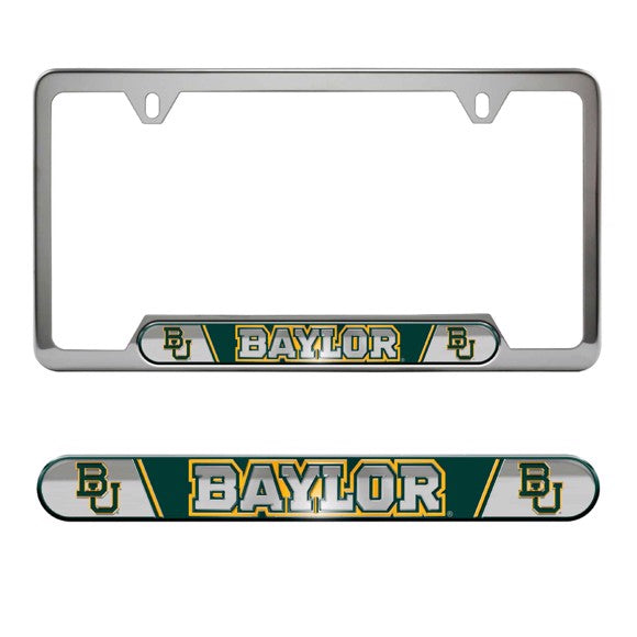 Baylor Bears Embossed License Plate Frame, 6.25in x 12.25in