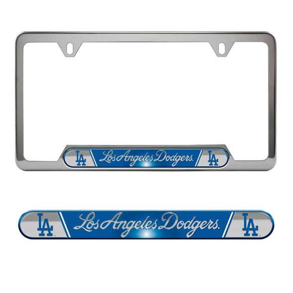 Los Angeles Dodgers Embossed License Plate Frame, 6.25in x 12.25in