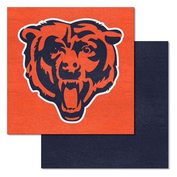 Chicago Bears Team Carpet Tiles - 45 Sq Ft.