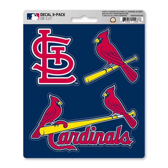 St. Louis Cardinals 3 Piece Decal Sticker Set