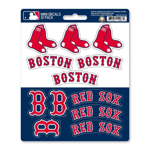 Boston Red Sox 12 Count Mini Decal Sticker Pack