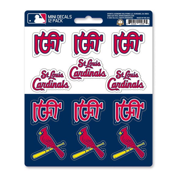 St. Louis Cardinals 12 Count Mini Decal Sticker Pack