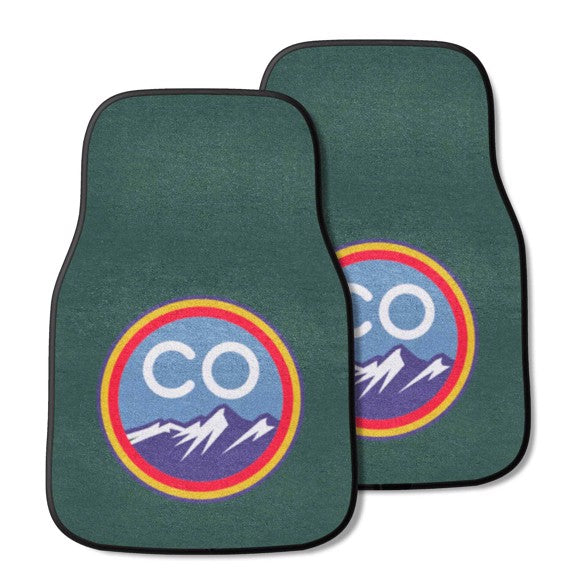 Colorado Rockies Front Carpet Car Mat Set - 2 Pieces