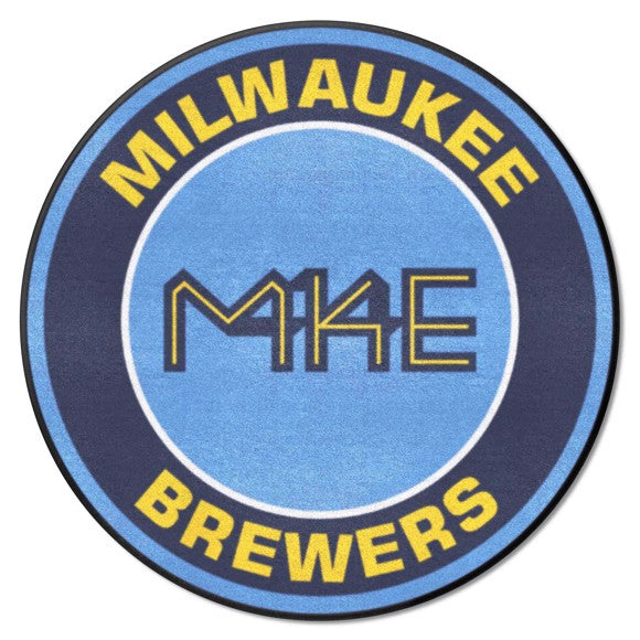 Milwaukee Brewers Roundel Rug - 27in. Diameter