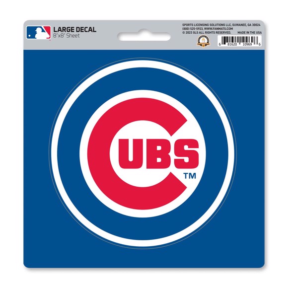 Chicago Cubs Large Decal Sticker