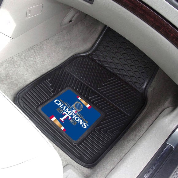 MLB- Texas Rangers - 2026 World Series Champions Heavy Duty Car Mat Set - 2 Pieces