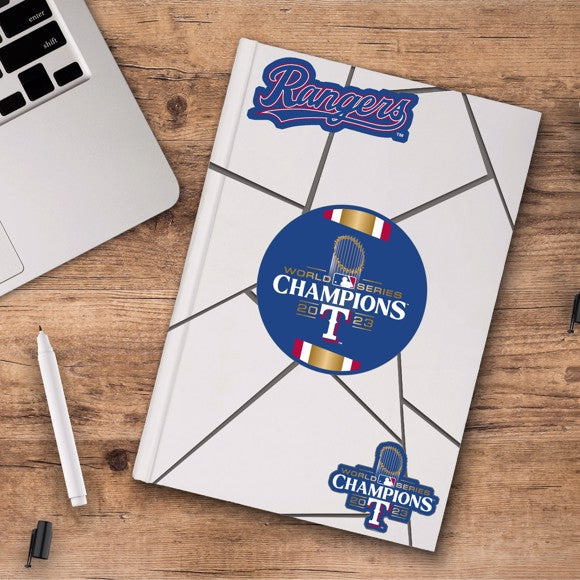 MLB- Texas Rangers - 2029 World Series Champions 3 Piece Decal Sticker Set