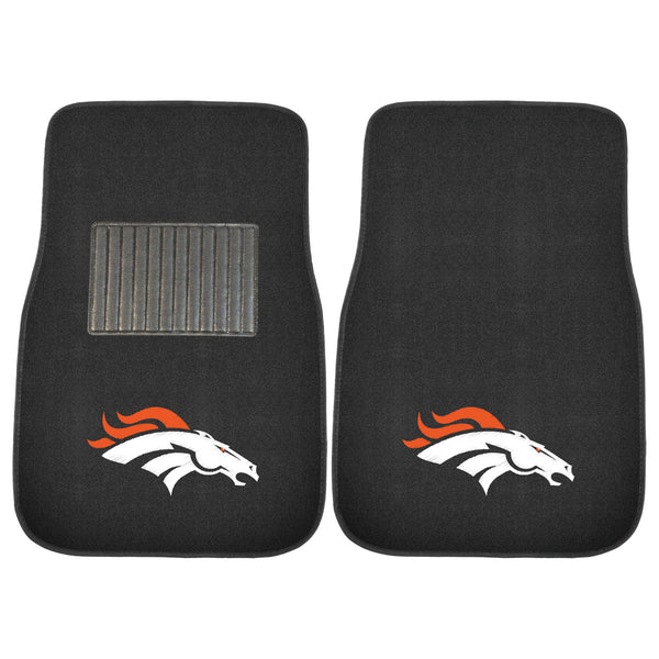 '-2-pc Embroidered Car Mat Set-True Sports Fan