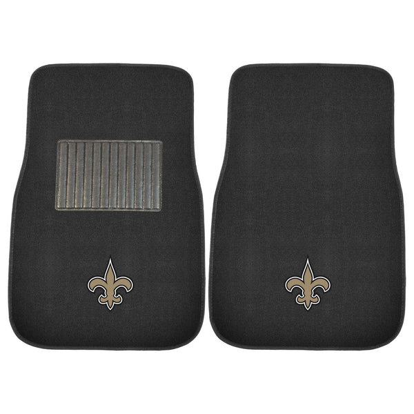 '-2-pc Embroidered Car Mat Set-True Sports Fan