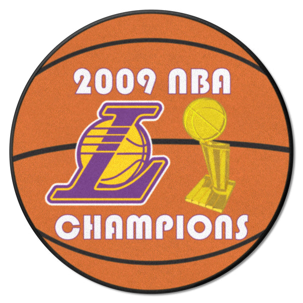 NBA - Los Angeles Lakers Basketball Mat with 2009 NBA Champions Logo 
