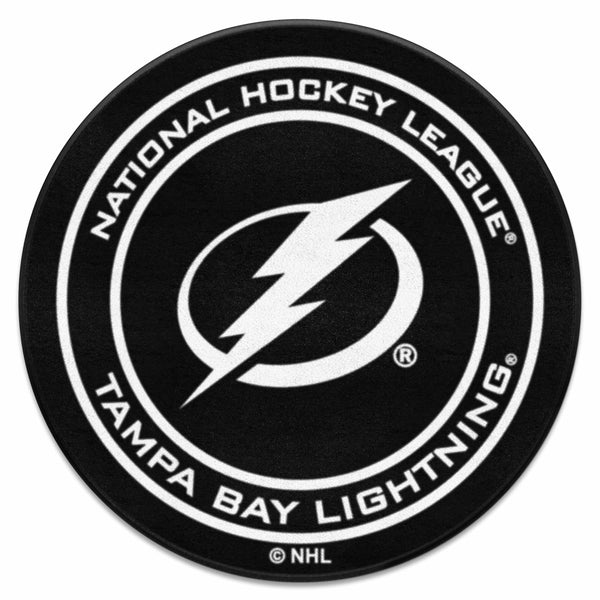 NHL - Tampa Bay Lightning Puck Mat with Symbol Logo
