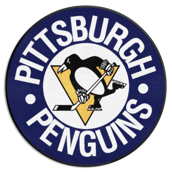 NHL - Pittsburgh Penguins Puck Mat with Penguins Puck Logo