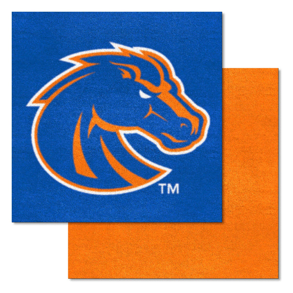 Boise State University Team Carpet Tiles with BS Broncos Logo