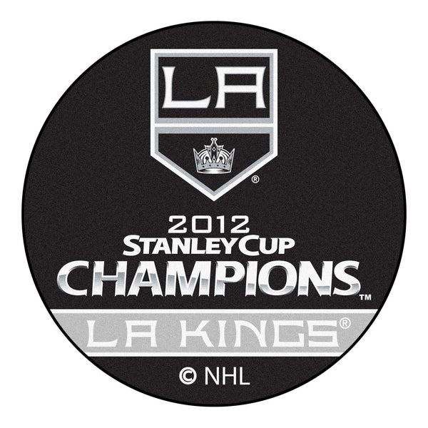 NHL - Los Angeles Kings Puck Mat with 2012 Stanley Cup Champions Logo