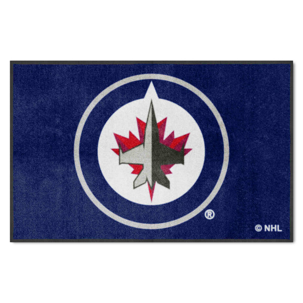 NHL - Winnipeg Jets 4X6 Logo Mat - Landscape