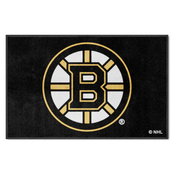 NHL - Boston Bruins 4X6 Logo Mat - Landscape