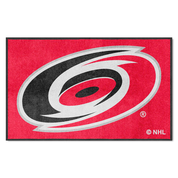NHL - Carolina Hurricanes 4X6 Logo Mat - Landscape
