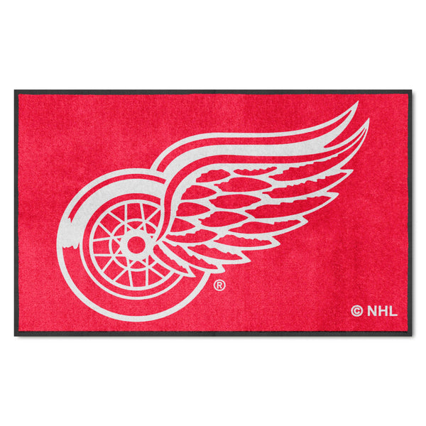 NHL - Detroit Red Wings 4X6 Logo Mat - Landscape