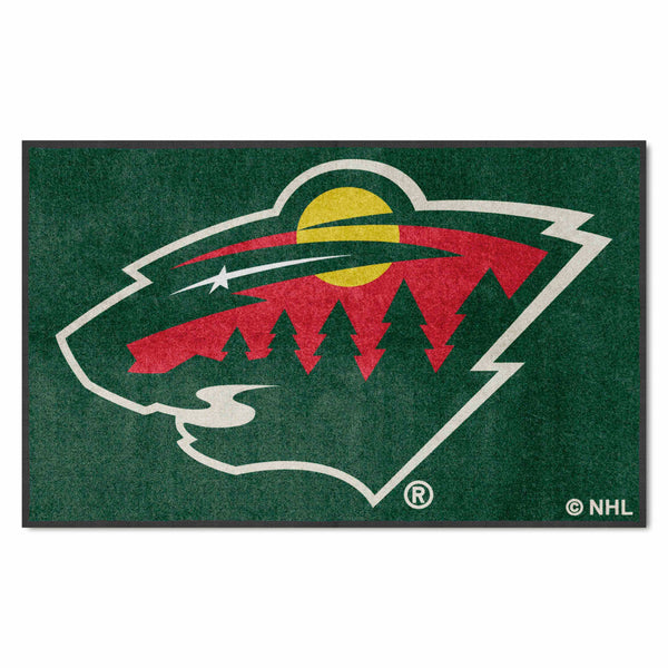 NHL - Minnesota Wild 4X6 Logo Mat - Landscape