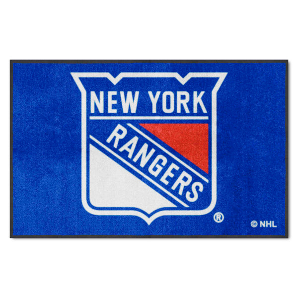 NHL - New York Rangers 4X6 Logo Mat - Landscape