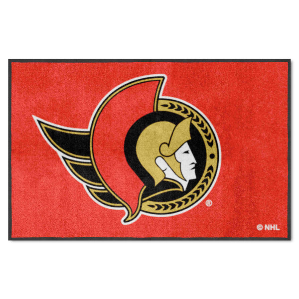 NHL - Ottawa Senators 4X6 Logo Mat - Landscape