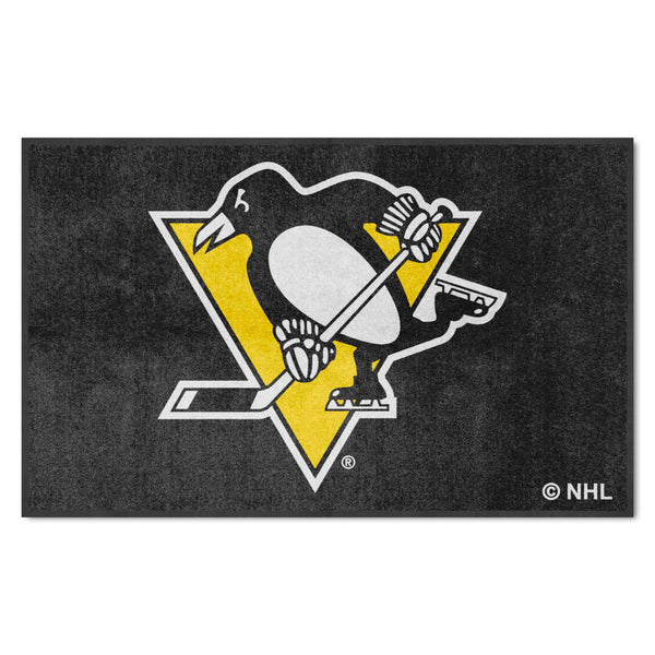 NHL - Pittsburgh Penguins 4X6 Logo Mat - Landscape