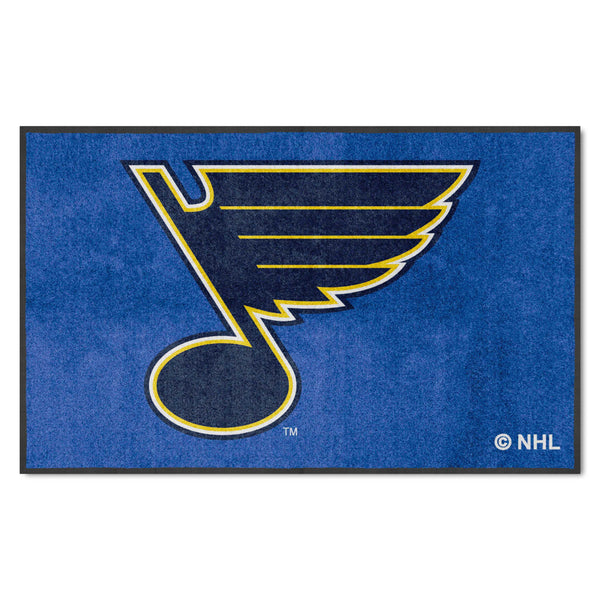 NHL - St. Louis Blues 4X6 Logo Mat - Landscape