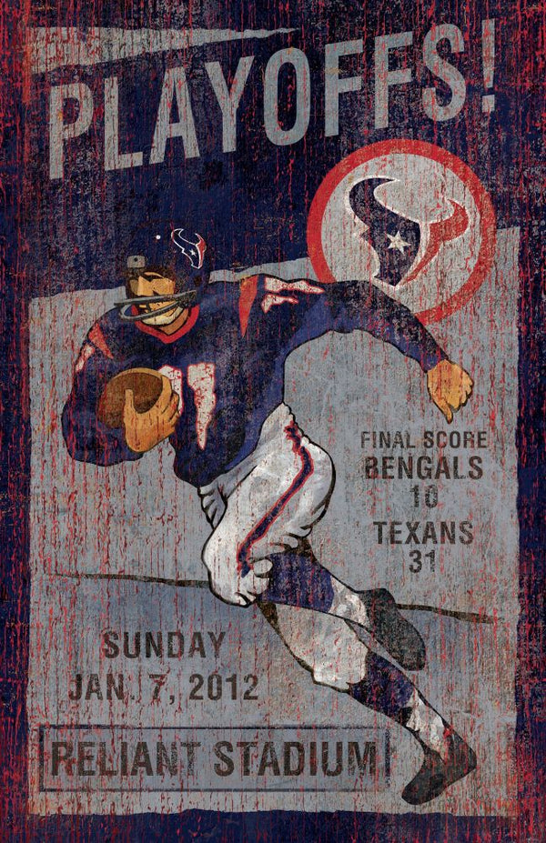 Houston Texans Vintage Wall Art